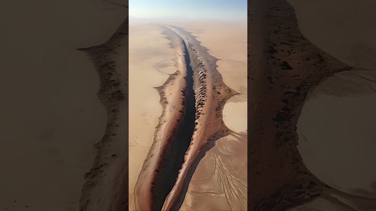 Lop Nur area in the Miocene period about 20 million years ago #Scenery #Tourism #shorts