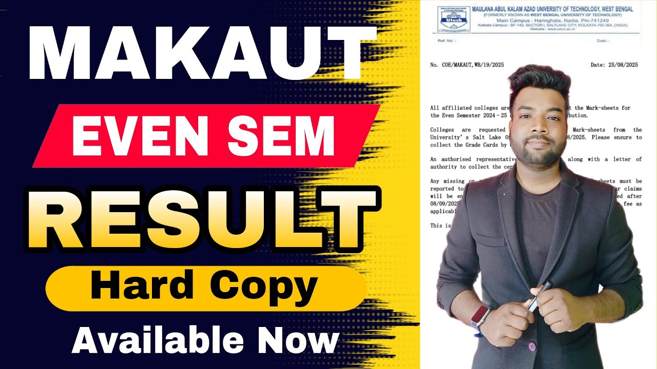 Finally MAKAUT EVEN SEM Result Hard Copy Distribution Started | Collect From your College 