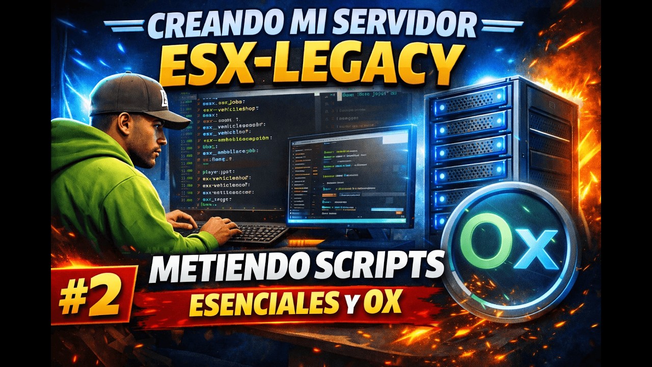 💻| #2 Creando un servidor desde 0 esenciales & ox | esx-legacy