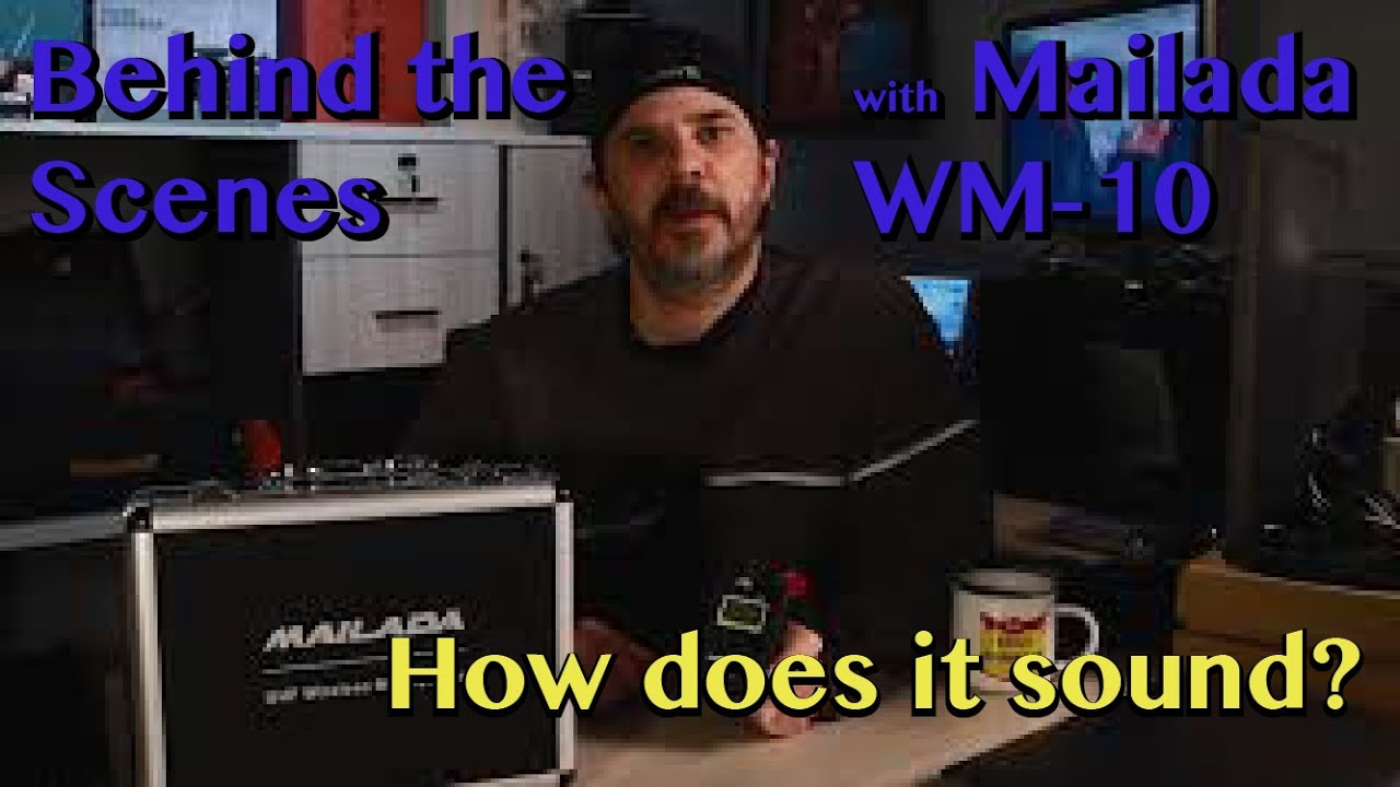 Mailada WM-10 Wireless Lavalier Microphone for Video Production (Behind the Scenes). #wirelessaudio