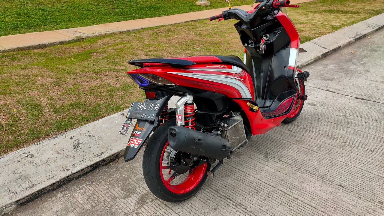 #double Shock Yamaha Lexi 155 Project 500k aja #ylci #dualshock #ylcj #yamahalexi