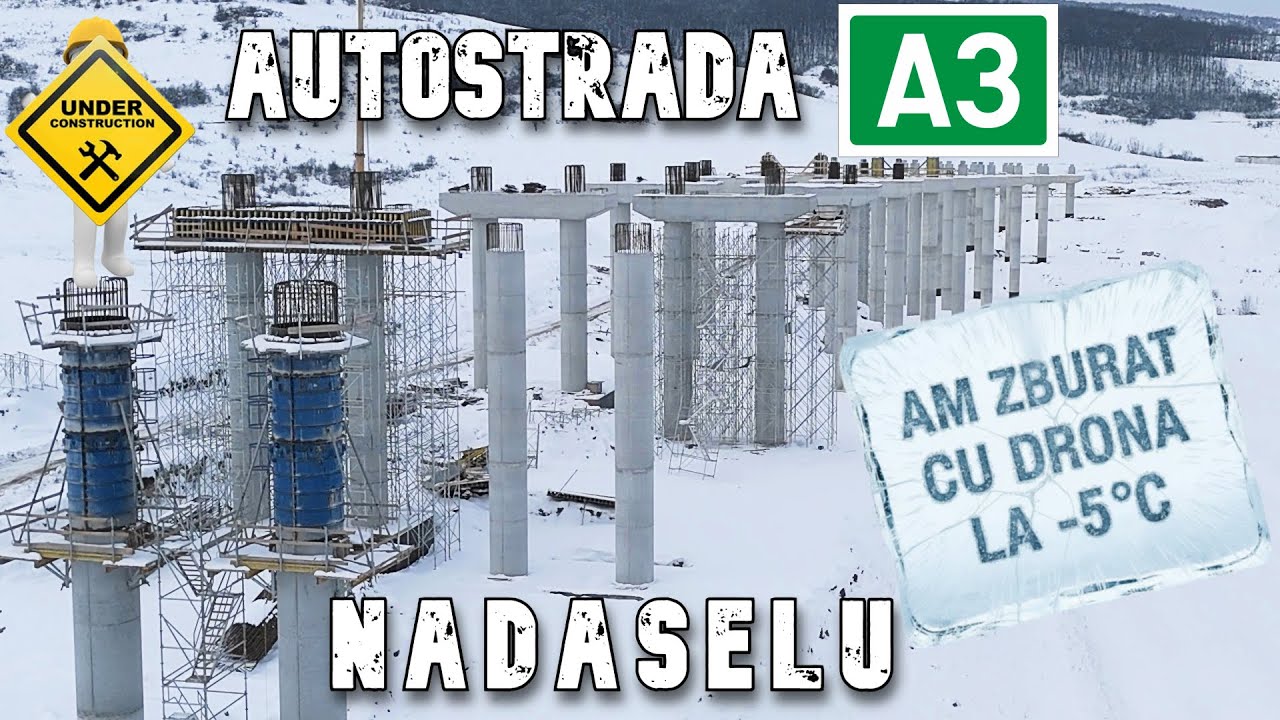 Автомагистраль А3 Надаселу — как выглядит строительная площадка зимой при -5°C и снеге ❄️ | Обнов...