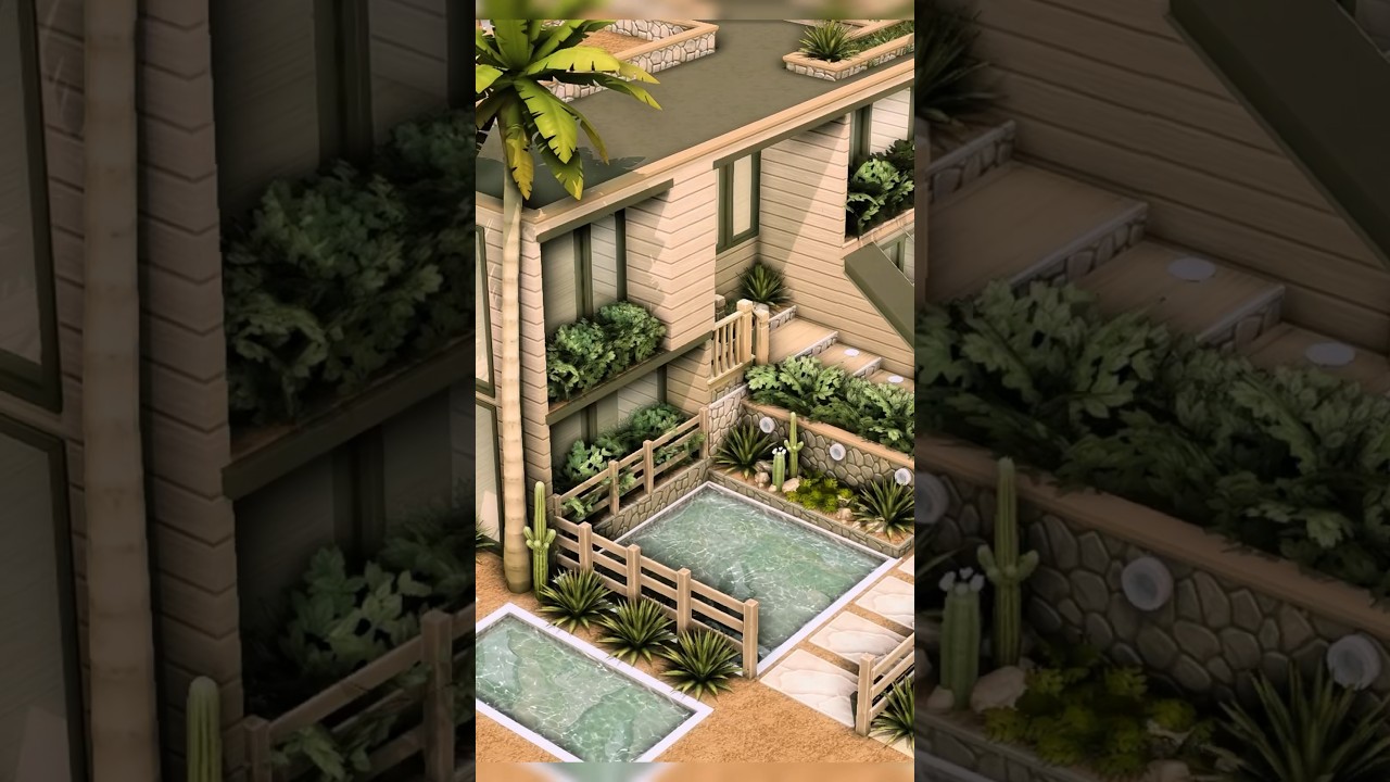 Modern Base Game House | The Sims 4 Speed Build (No CC) #thesims #thesims4 #sims  #sims4