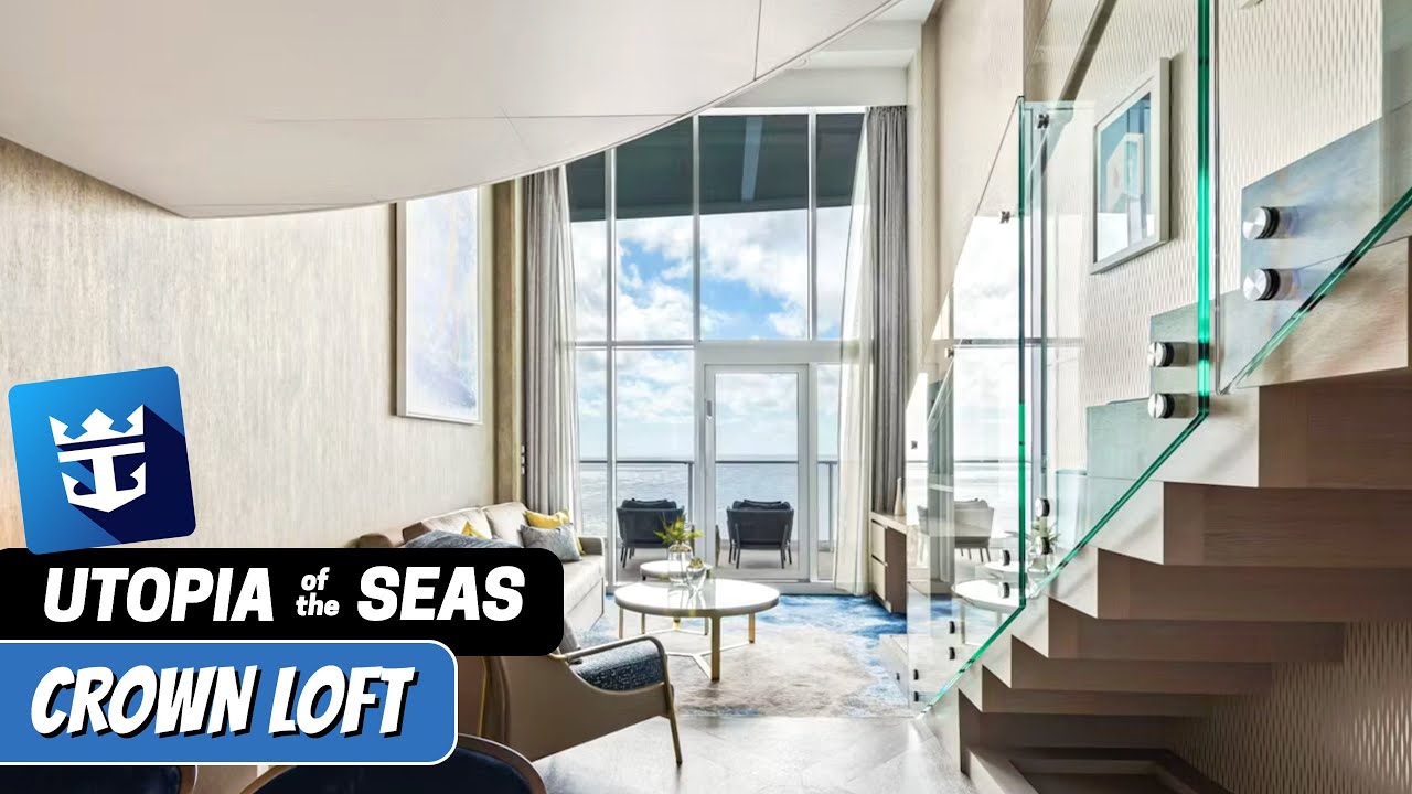 Utopia of the Seas | Crown Loft Suite Full Walkthrough Tour | Royal Caribbean | 2024 | 4K