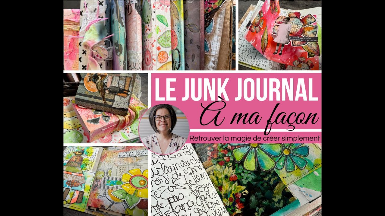 Nouveau! Cours en ligne Le Junk journal à ma façon, avec Marika Lemay artiste mixed media