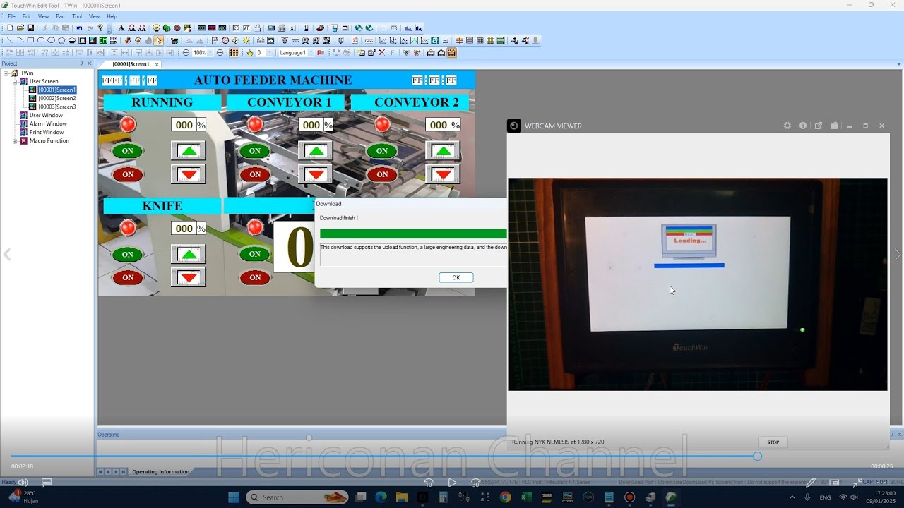 Cara Upload Dan Download HMI TouchWin TG765-MT
