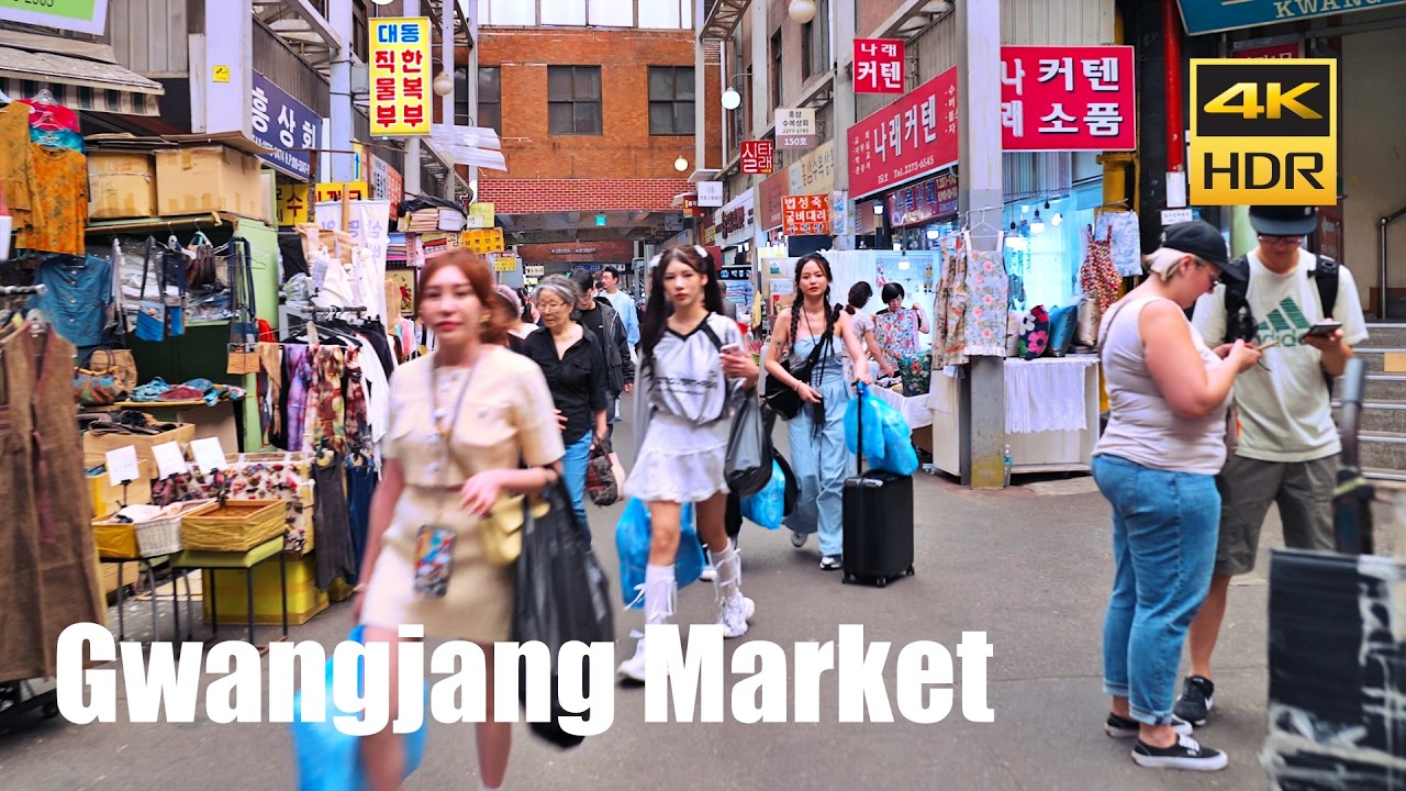 Seoul Walking from Chungmuro ​, Euljiro ​to Gwangjang Market / Korea Travel 4K HDR
