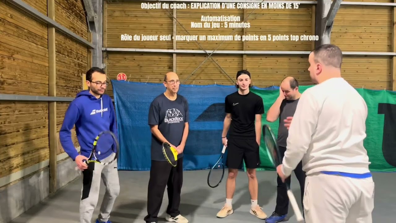 Formation DEJEPS - option Tennis Thibault LEJEUNE - UC3A - pédagogie collective adulte 