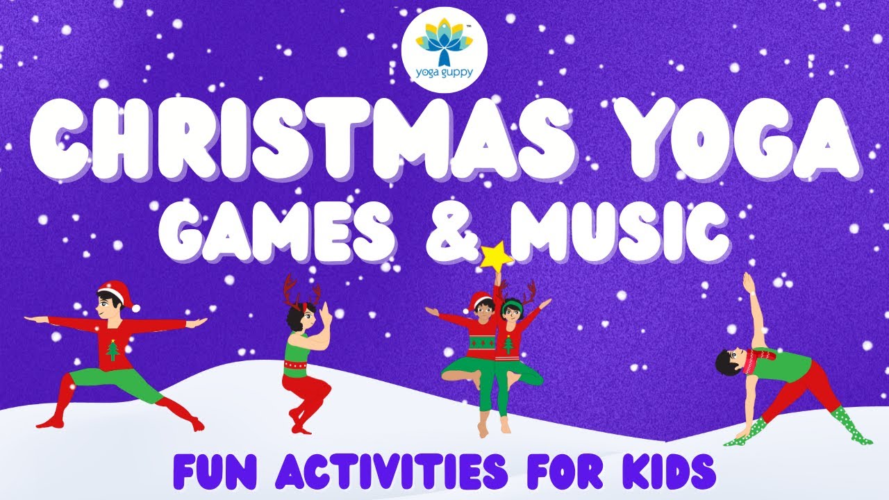Christmas Special | Memory Game, Brain Gym & Partner Yoga Poses for Kids | X'mas on Yoga Guppy