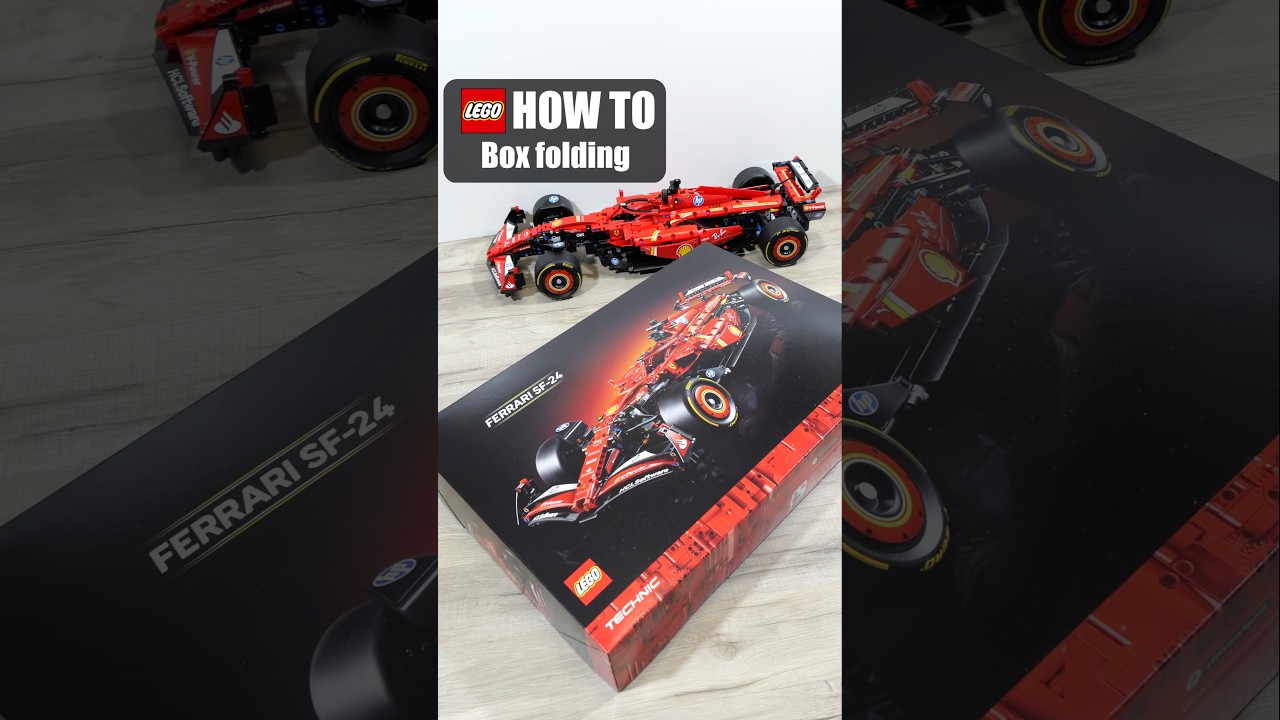 How To Fold new LEGO boxes? | LEGO 1:8 Ferrari SF-24 | 42207 | LEGO Technic 2025 | Fia F1 Car