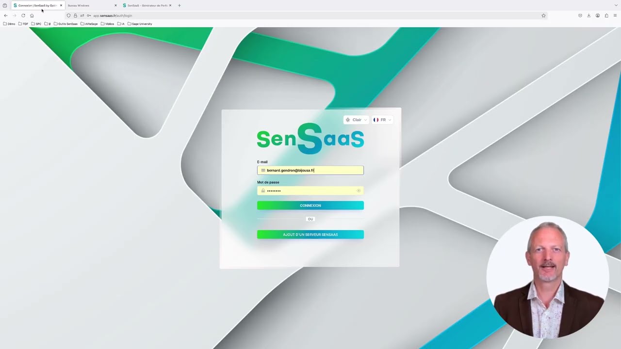 SenSaaS | Solution de Gestion hybride connect&eacute;e en temps r&eacute;el &agrave; Sage 100&copy;