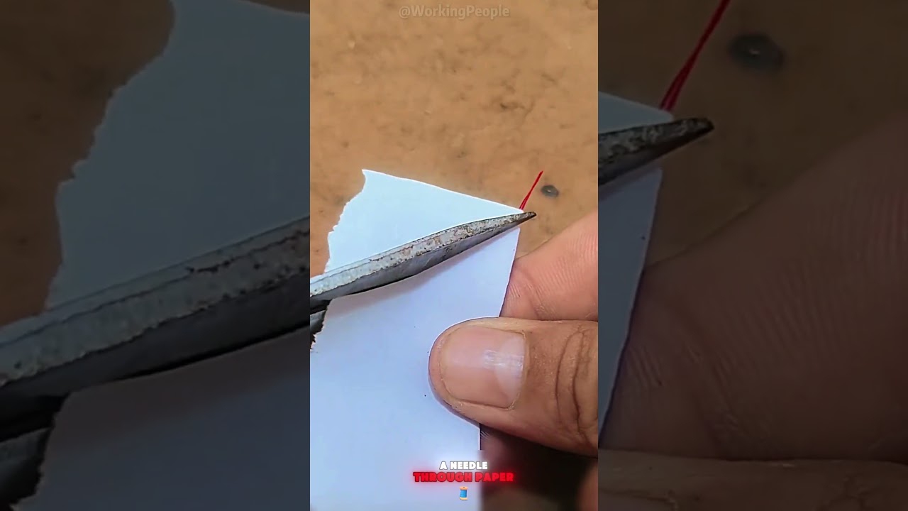 Practical techniques for threading a needle through paper 📄🧵🪡😃