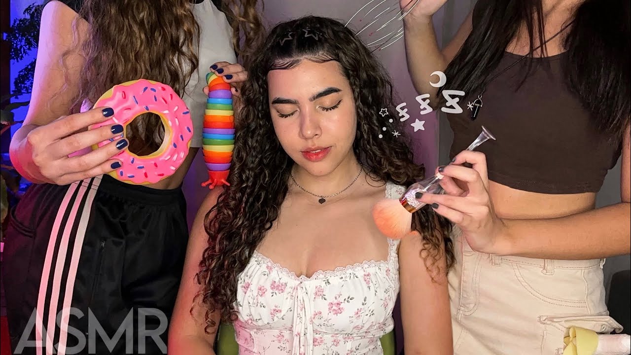 ASMR: MINHAS AMIGAS ME ARREPIARAM NESSE VÍDEO | gatilhos em dose dupla 😴