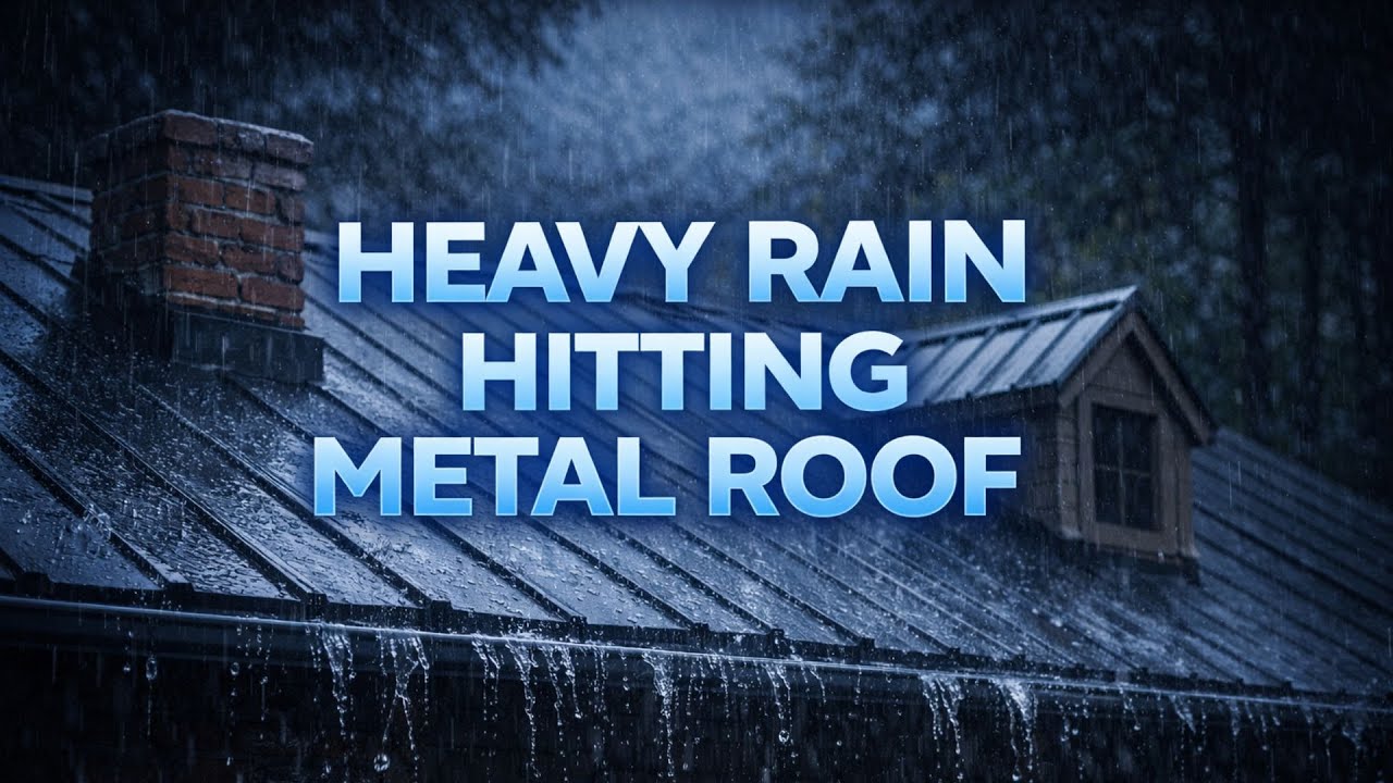 Fall Asleep Fast with Rain On Tin Roof | 8 Hours | (No Ads)  