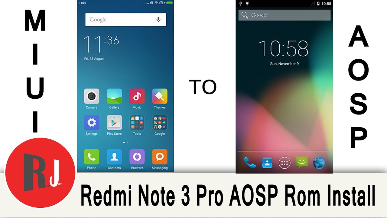 How to install a Custom Rom AOSP & make a Nandroid backup on the Redmi Note 3 Pro