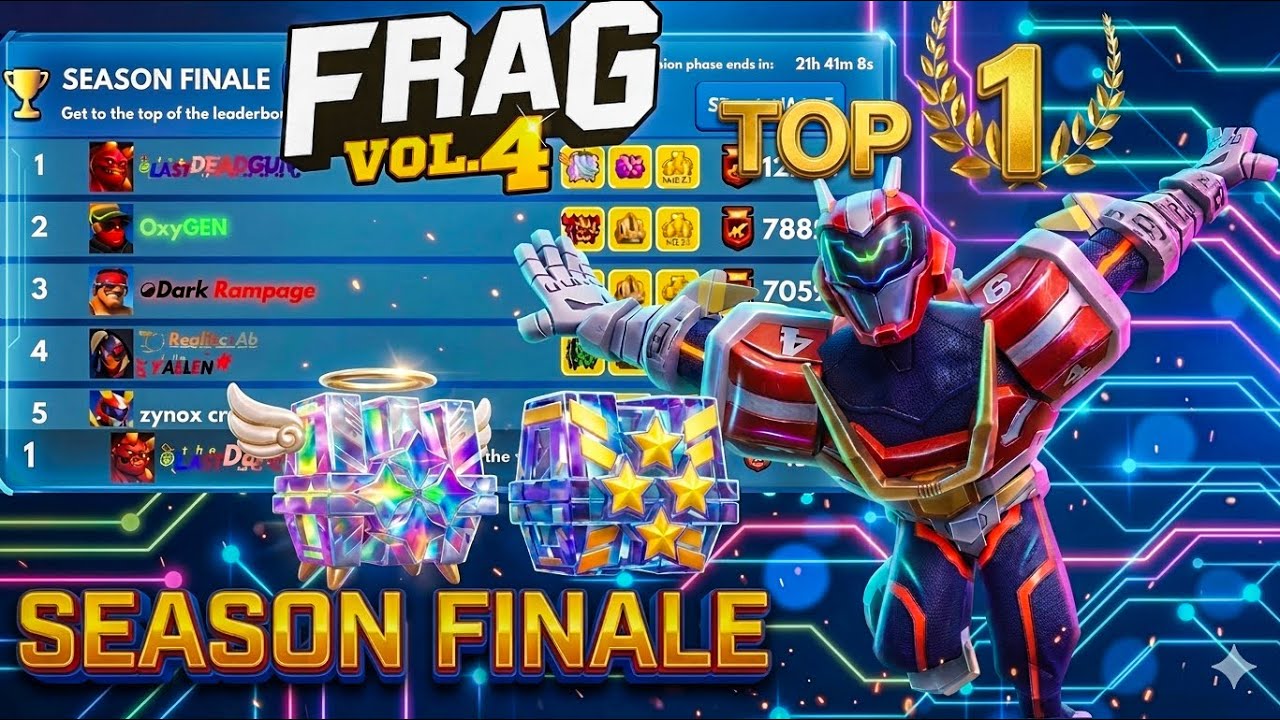 Season Finale Top 1🤩 and Opening of Holy Chest✨🌟Frag pro shooter 🔥
