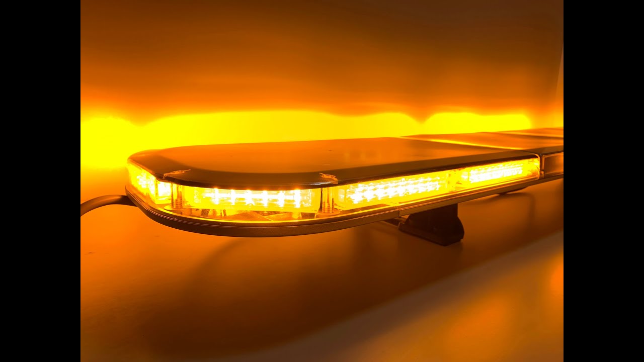 Belka led przykręcana na dach blk0008 pomarańczowa lampa ostrzegawcza kogut 12v 24v pomoc drogowa