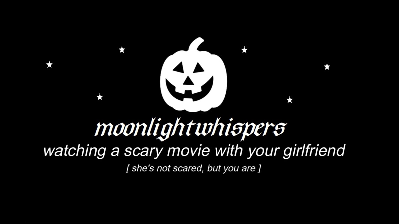 F4A | watching a scary movie with your girlfriend [she's not scared, but you are] [ASMR]