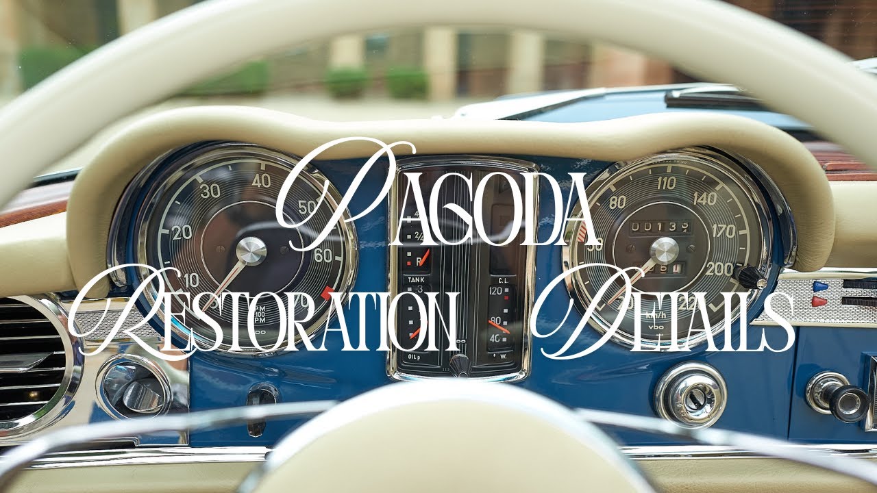 Interior restoration details 1967 Mercedes Benz 230SL Pagoda