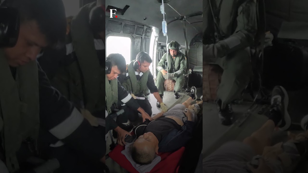 Indian Navy Rescues Injured Chinese Mariner Off Mumbai's Coast | Subscribe to Firstpost