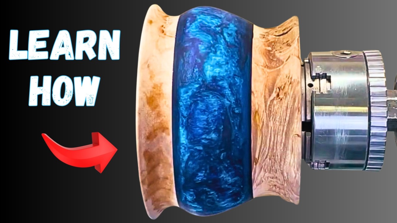 Woodturning a Hybrid Resin Bowl from Start to Finish (Full Tutorial)