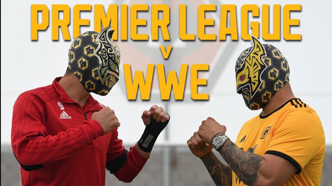 PREMIER LEAGUE v WWE | Raul Jimenez and Sin Cara take on football challenges