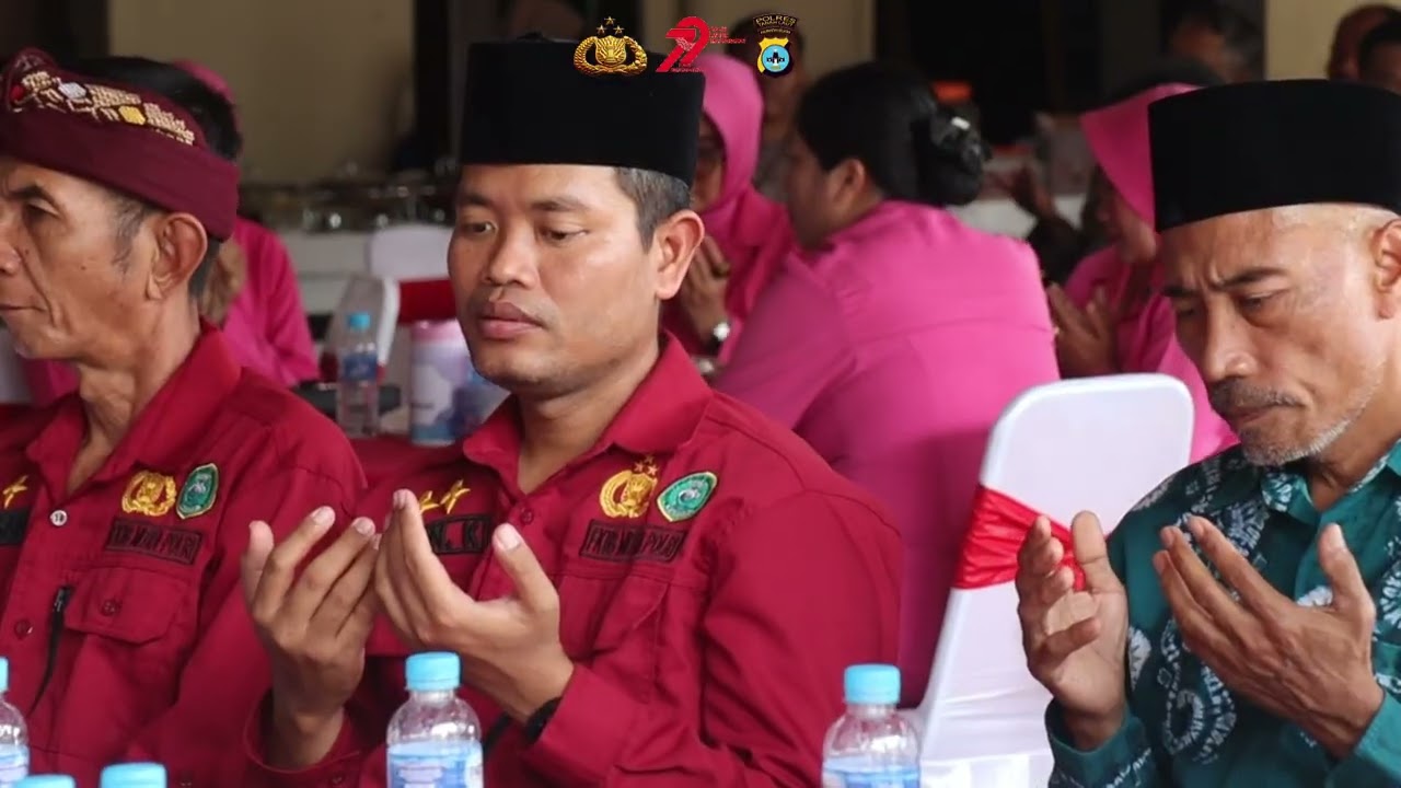 DOA BERSAMA LINTAS AGAMA HARI BHAYANGKARA KE 79 POLRES TANAH LAUT