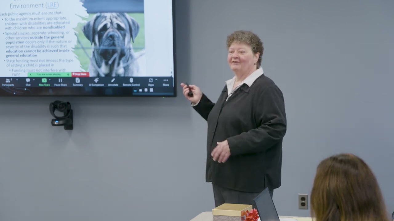 Educational Law & 6 Principles of I.D.E.A presented by Mary Jo Siebert