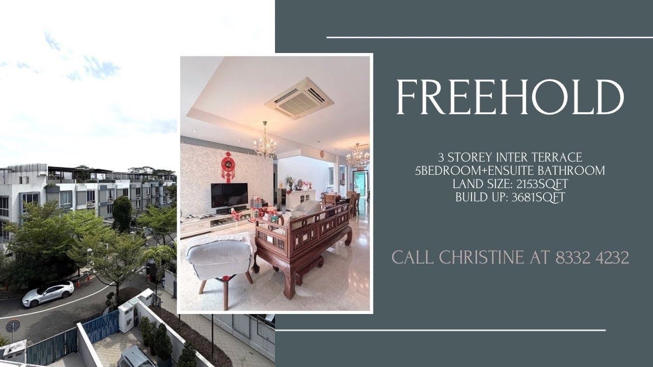 Rare Freehold Inter Terrace with 5Bedrooms and ensuite bathroom 