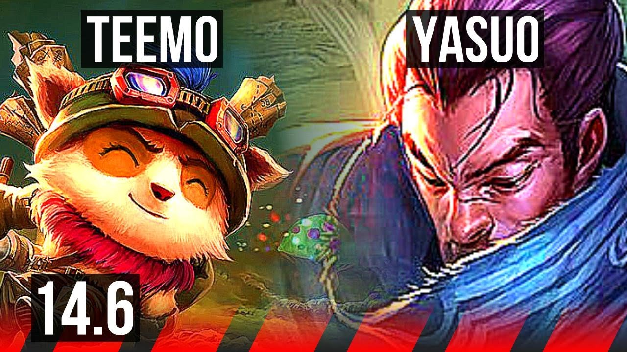 TEEMO vs YASUO (TOP) | Rank 3 Teemo, 700+ games, 3/1/4 | KR Grandmaster | 14.6