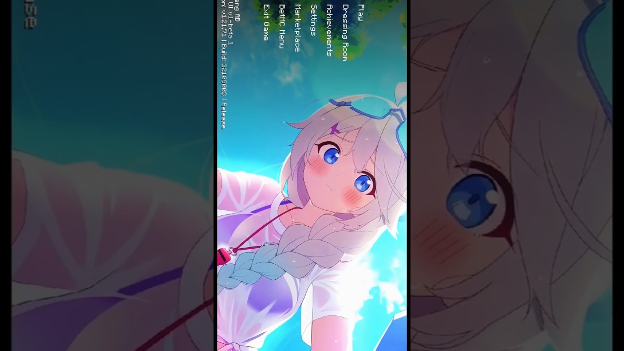 MINECRAFT Anime Girl UI For MCPE 1.21+ | BetMC UI For Minecraft|#shortsfeed #shorts #shortsviral