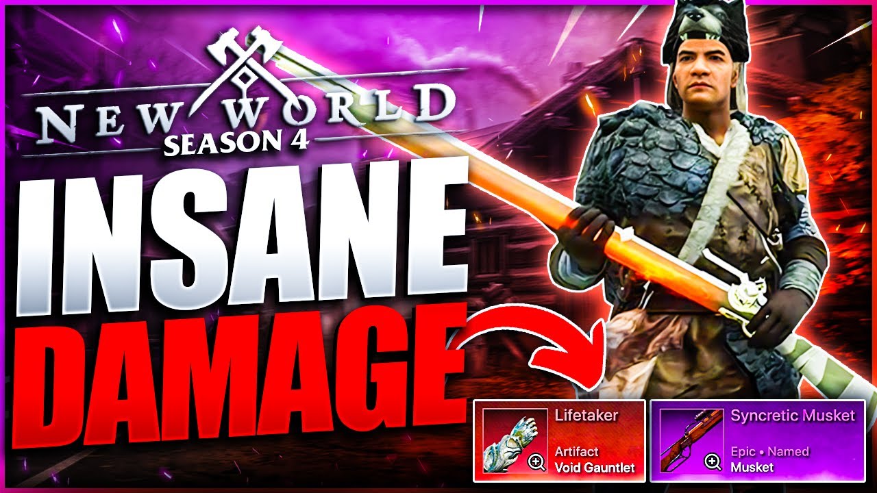 Musket Is INSANELY OVERPOWERED in New World Season 3! MAX DAMAGE Musket & Void Gauntlet Gameplay