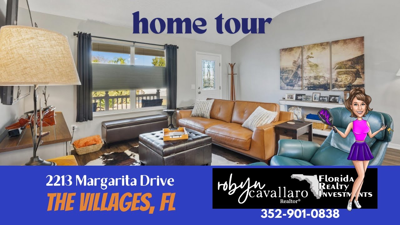 SOLD IN 1 DAY ! Home Tour | 2213 Margarita Drive Home of The Villages Chief | Robyn Cavallaro