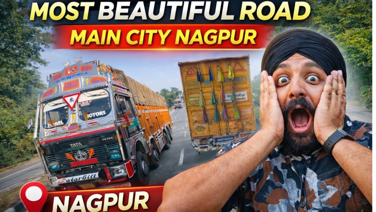 Most beautiful road and ghat👌nagpur cross kar liya👍#punjabivlogs #truckesvlogs #driver #vlog 