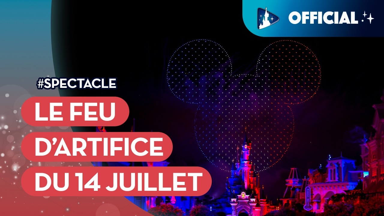 Le feu d'artifice du 14 juillet à Disneyland Paris ✨🎉🇫🇷