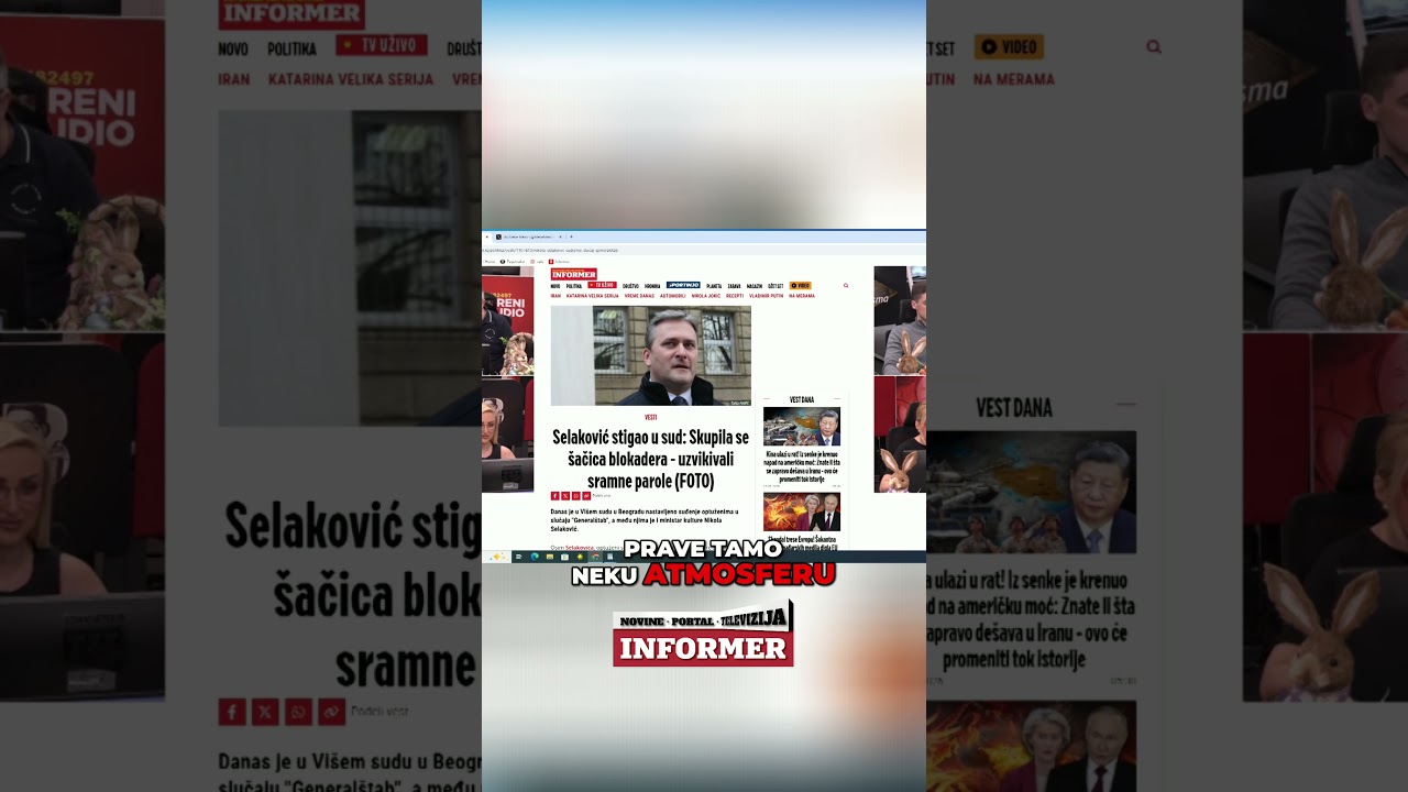Glavni urednik Informera, Dragan J. Vučićević je o&scaron;tro komentarisao lin!