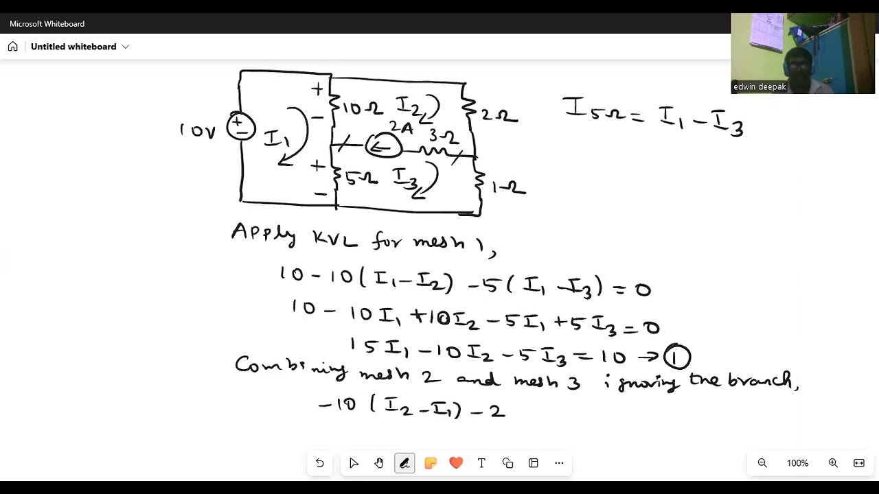 Super Mesh Analysis Problem