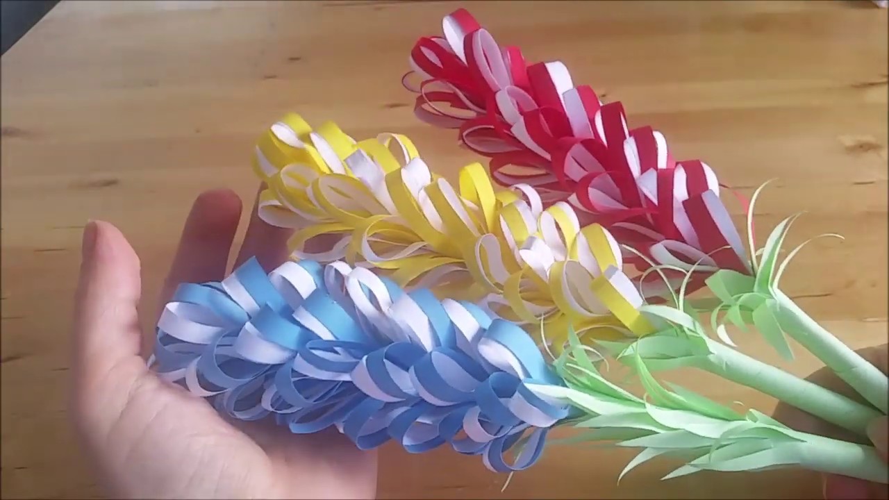 DIY: Lavendel Papierblumen | Blumen basteln aus Papier. Geschenke zum Muttertag