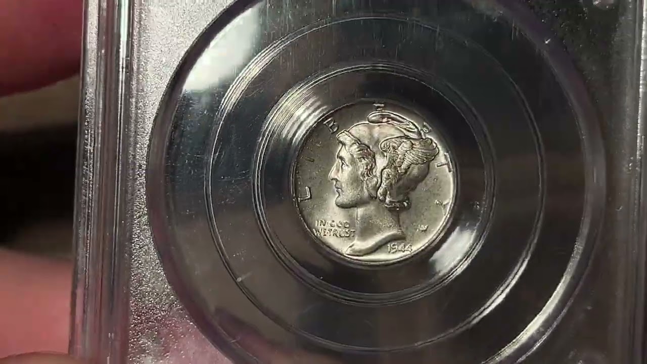 1944-D Mercury Dime, PCGS MS66 FB CAC, Gen 2.1A, Frame Around Holder