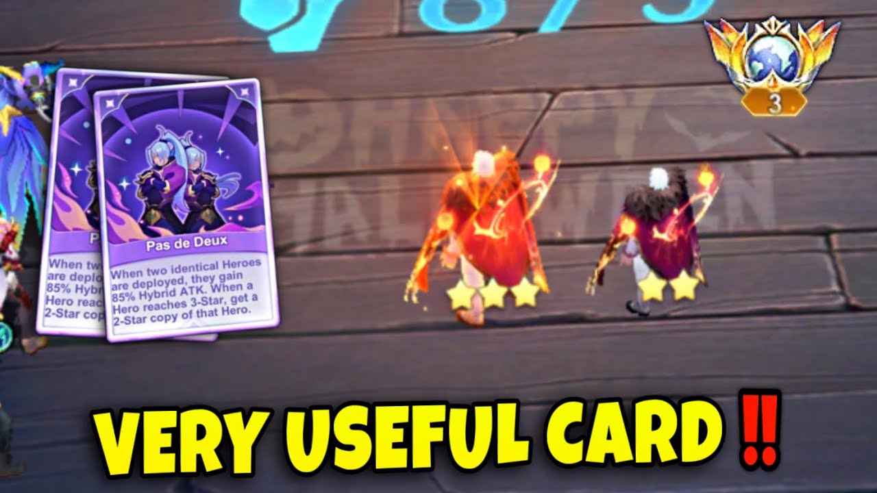 BEST CARD EVER PAS DE DUEX I USEFUL CARD EVER USING THARZ‼️ MAGIC CHESS  GO GO