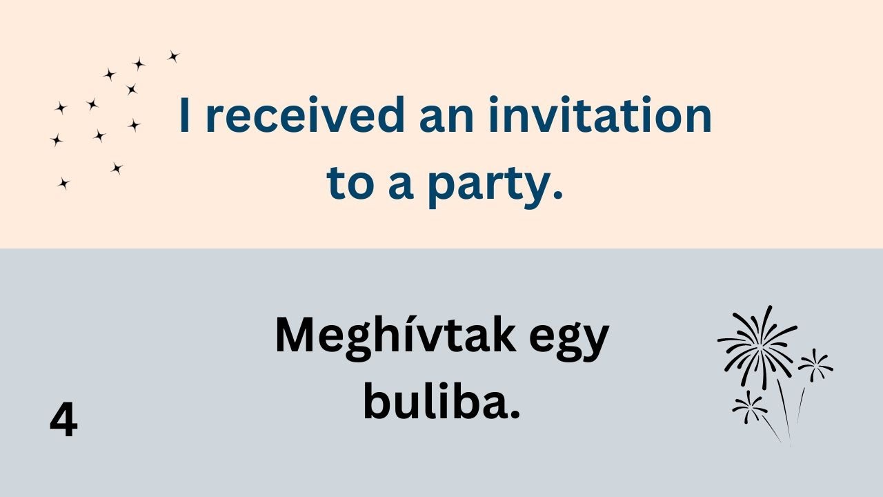 Learn Basic Hungarian Phrases | Party | Hungarian Practice