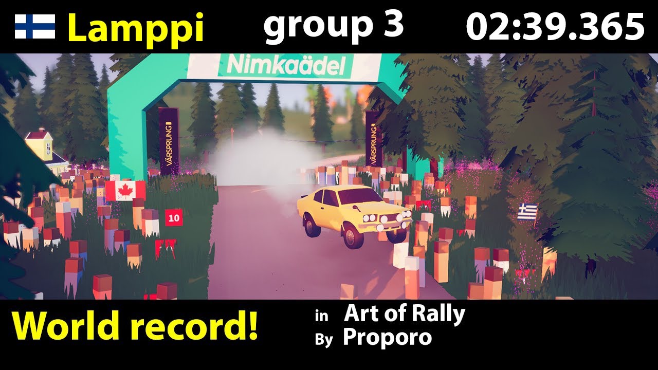 Art of Rally world record Lamppi group 3 02:39.365