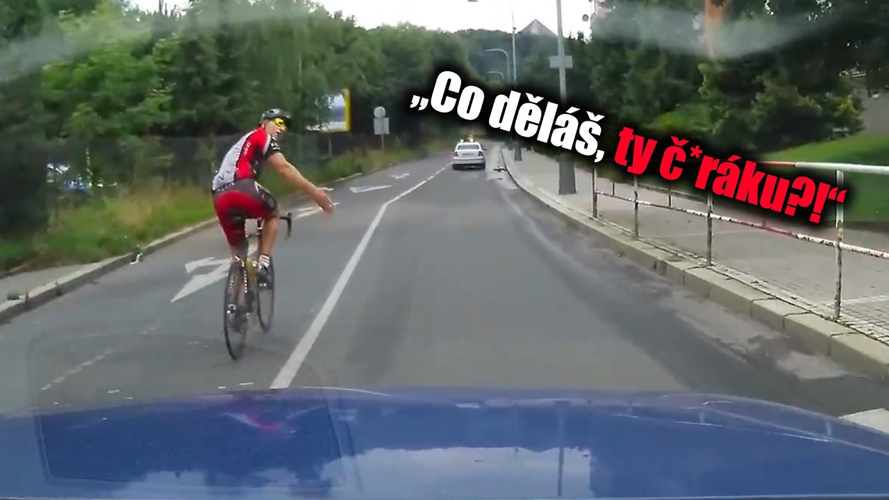 Nejhorší Čeští Cyklisti na Silnicích Zachycení na Kameru!