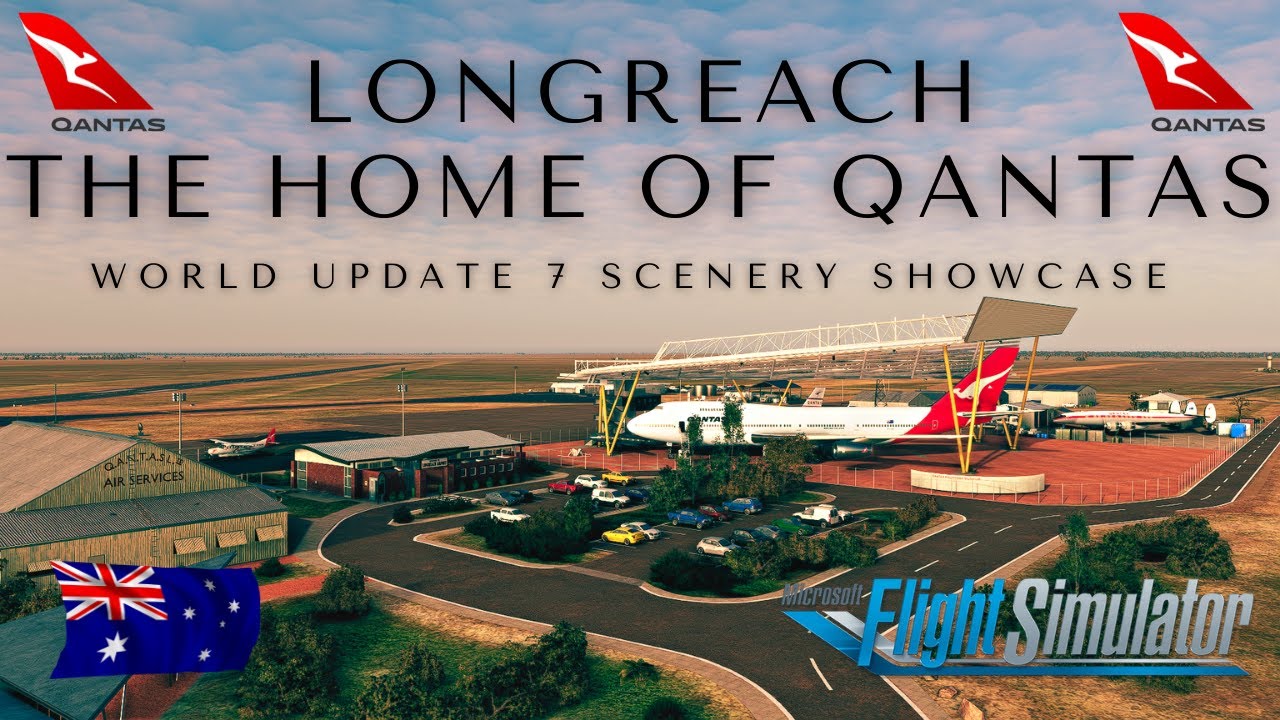 Microsoft Flight Simulator 2020 Australia Longreach Cinematic Scenery Showcase Ultra Real Graphics