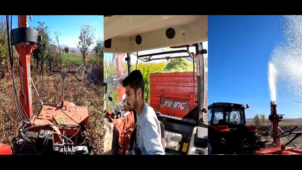 TARIM VLOG #6 SEZONUN SON MISIRINI BİÇTİK-BAMYA SİLAJI YAPTIK-MAKİNAYI YIKADIK !!!!!!