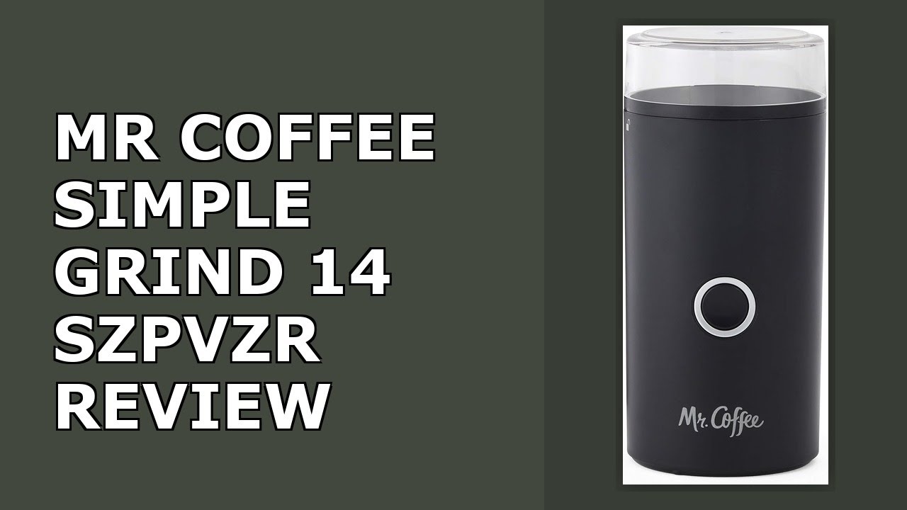 Mr. Coffee Simple Grind 14 Cup Coffee Grinder Black Review