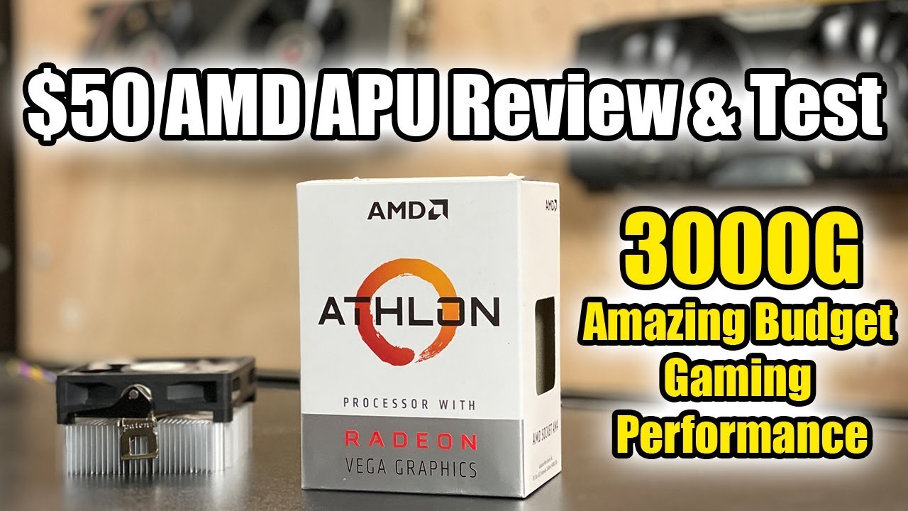 AMD Athlon 3000G -Amazing Budget iGPU Performance!