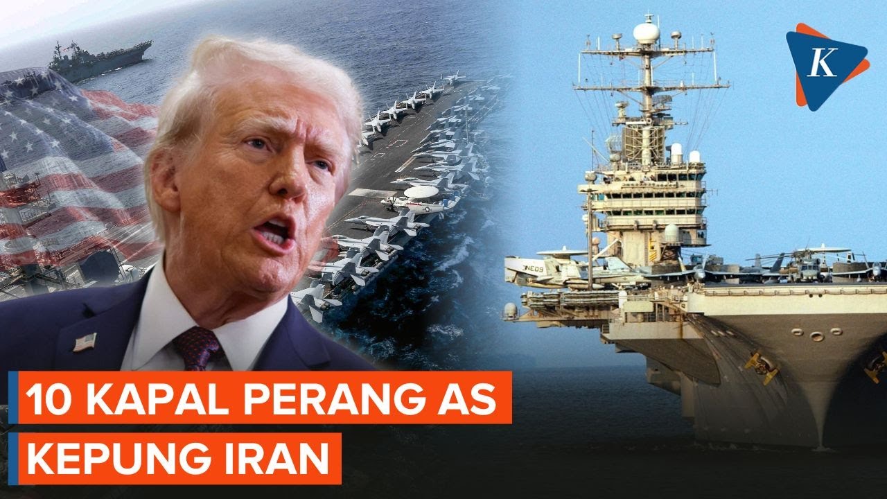 10 Kapal Perang AS Kepung Iran, Nyaris Samai Operasi di Venezuela