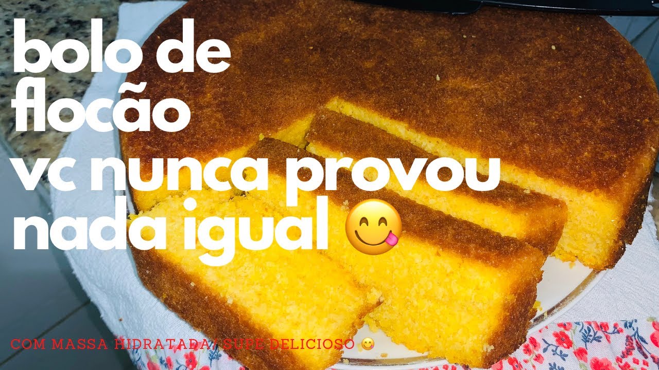 Melhor Bolo de flocão/massa de cuscuz hidratada, vc nunca provou nada igual/ super fofinho 😋