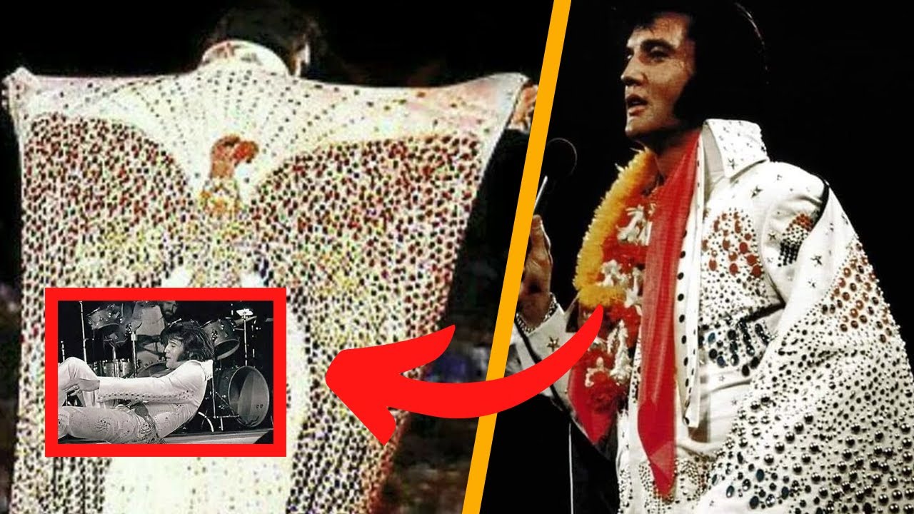 What was Elvis Presley's heaviest and most expensive jumpsuit? How did it cause him to fall over?
